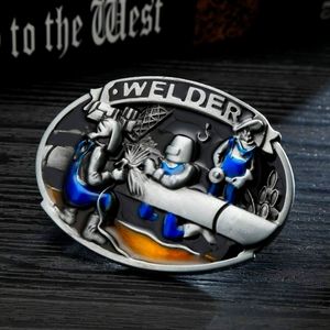 New detailed welder welding belt buckle.  Approximately 3.75 "